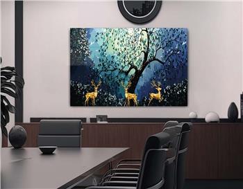 Thema Natur auf bedrucktem Glas