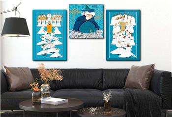 MESLEVİ VE MEVLANA GÖRSELLİ CAM TABLO CAM SAAT SETİ