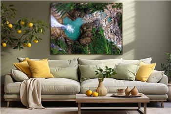 Thema Natur auf bedrucktem Glas