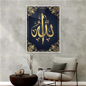 Aluminum-Framed Religious-Themed Tempered Glass Wall Art 076