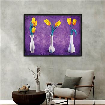 Aluminum-Framed Art-Themed Tempered Glass Wall Art 005