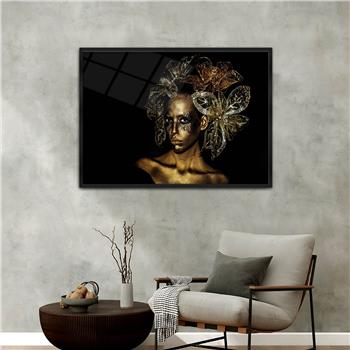 Alüminyum Çerçeveli Sanat Temalı Cam Tablo 095