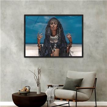 Alüminyum Çerçeveli Sanat Temalı Cam Tablo 134