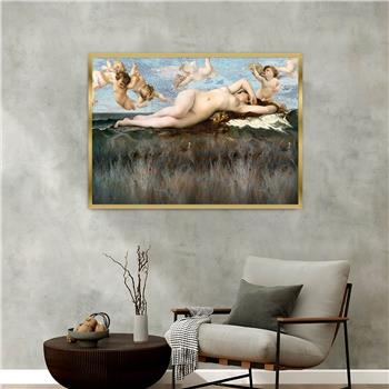 Aluminum-Framed Art-Themed Tempered Glass Wall Art 076