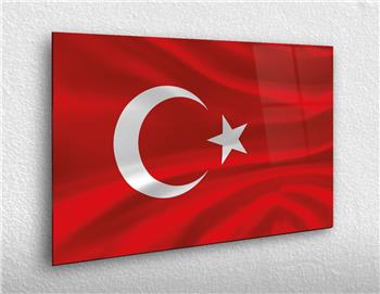 Yatay Vatan Temalı Cam Tablo68
