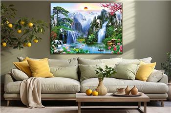 Thema Natur auf bedrucktem Glas