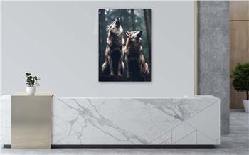Dikey Sanat Temalı Cam Tablo 302