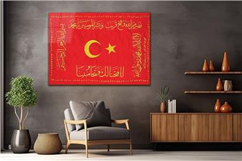 Yatay Vatan Temalı Cam Tablo71