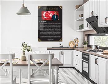 GENÇLİĞE HİTABE YAZILI CAM TABLO
