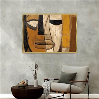 Aluminum-Framed Art-Themed Tempered Glass Wall Art 030