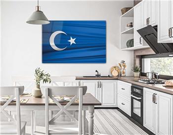 Yatay Vatan Temalı Cam Tablo72
