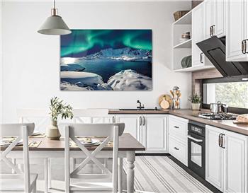 Thema Natur auf bedrucktem Glas