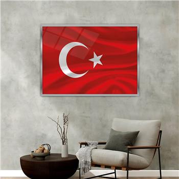 Alüminyum Çerçeveli Vatan Temalı Cam Tablo 061