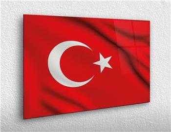 Yatay Vatan Temalı Cam Tablo66