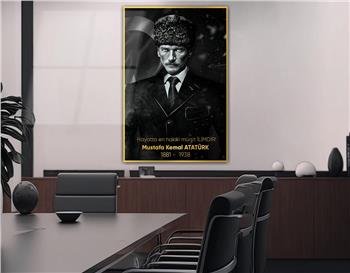 MUSTAFA KEMAL ATATÜRK Tempered Glasss Wall Art