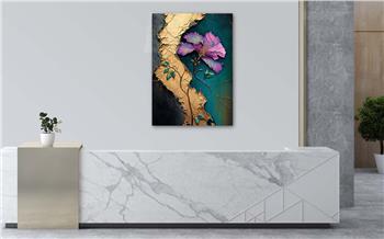 Dikey Sanat Temalı Cam Tablo 319