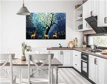 Thema Natur auf bedrucktem Glas