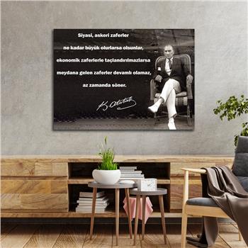 MUSTAFA KEMAL ATATÜRK CAM TABLO 