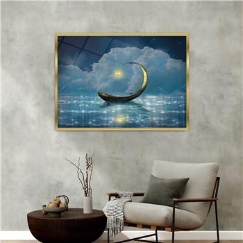 Alüminyum Çerçeveli Sanat Temalı Cam Tablo 096