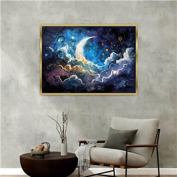 Aluminum-Framed Art-Themed Tempered Glass Wall Art 052
