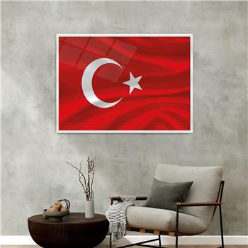 Alüminyum Çerçeveli Vatan Temalı Cam Tablo 061