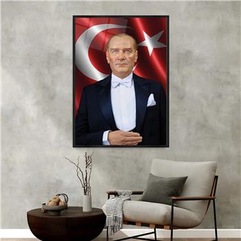 Alüminyum Çerçeveli Vatan Temalı Cam Tablo 077