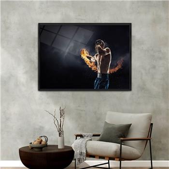 Alüminyum Çerçeveli Sanat Temalı Cam Tablo 081