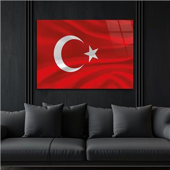 Yatay Vatan Temalı Cam Tablo68