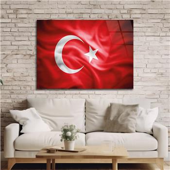 Yatay Vatan Temalı Cam Tablo61