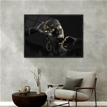 Alüminyum Çerçeveli Sanat Temalı Cam Tablo 093