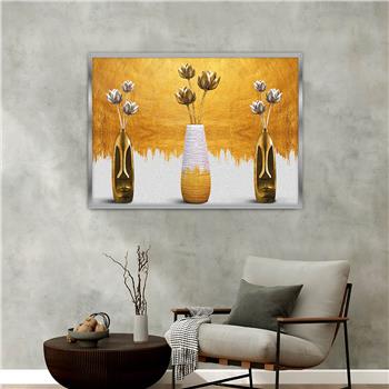 Aluminum-Framed Art-Themed Tempered Glass Wall Art 004