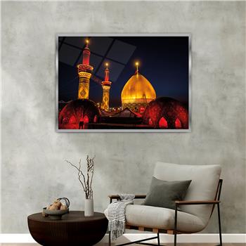Alüminyum Çerçeveli Dini Temalı Cam Tablo 037
