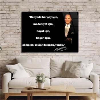 MUSTAFA KEMAL ATATÜRK CAM TABLO 