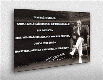MUSTAFA KEMAL ATATÜRK CAM TABLO 