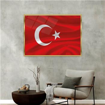 Alüminyum Çerçeveli Vatan Temalı Cam Tablo 061