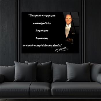 MUSTAFA KEMAL ATATÜRK CAM TABLO 
