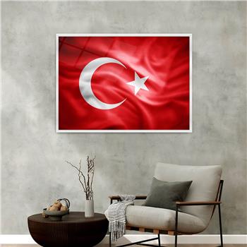 Alüminyum Çerçeveli Vatan Temalı Cam Tablo 041