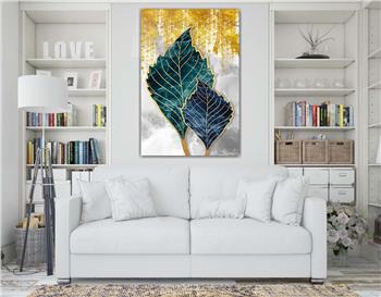 Dikey Sanat Temalı Cam Tablo 333