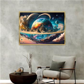 Alüminyum Çerçeveli Sanat Temalı Cam Tablo 055