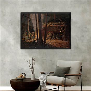 Alüminyum Çerçeveli Sanat Temalı Cam Tablo 136