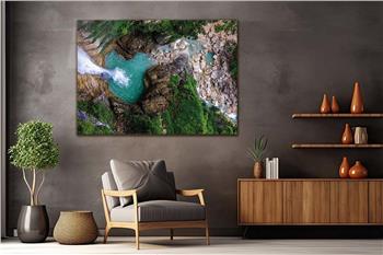 Thema Natur auf bedrucktem Glas