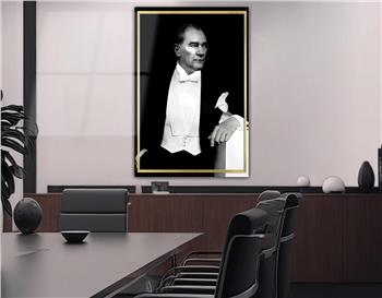 MUSTAFA KEMAL ATATÜRK Tempered Glasss Wall Art