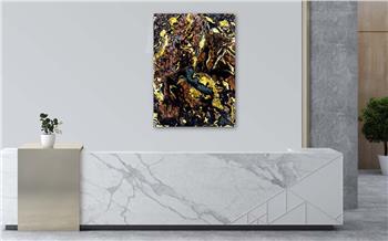 Dikey Sanat Temalı Cam Tablo 293