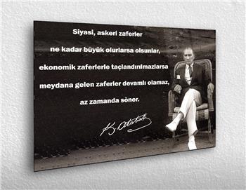 MUSTAFA KEMAL ATATÜRK CAM TABLO 