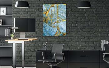 Dikey Sanat Temalı Cam Tablo 314