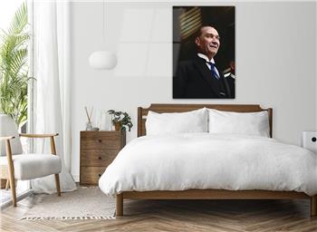 MUSTAFA KEMAL ATATÜRK GÖRSELLİ CAM TABLO