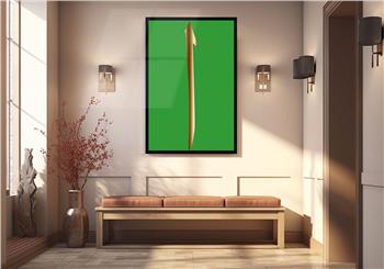 Alif Glass Islamic Wall Art , Elif  Letter Tempered Glass Wall Art