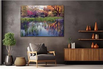 Thema Natur auf bedrucktem Glas