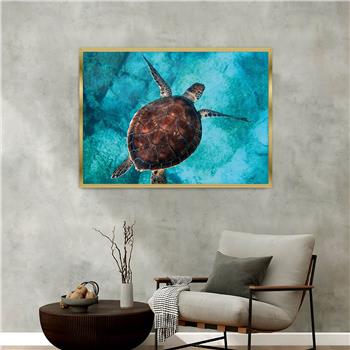 Aluminum-Framed Art-Themed Tempered Glass Wall Art 002