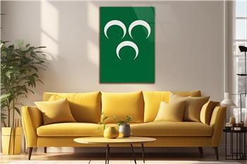 ÜÇ HİLAL GÖRSELLİ CAM TABLO